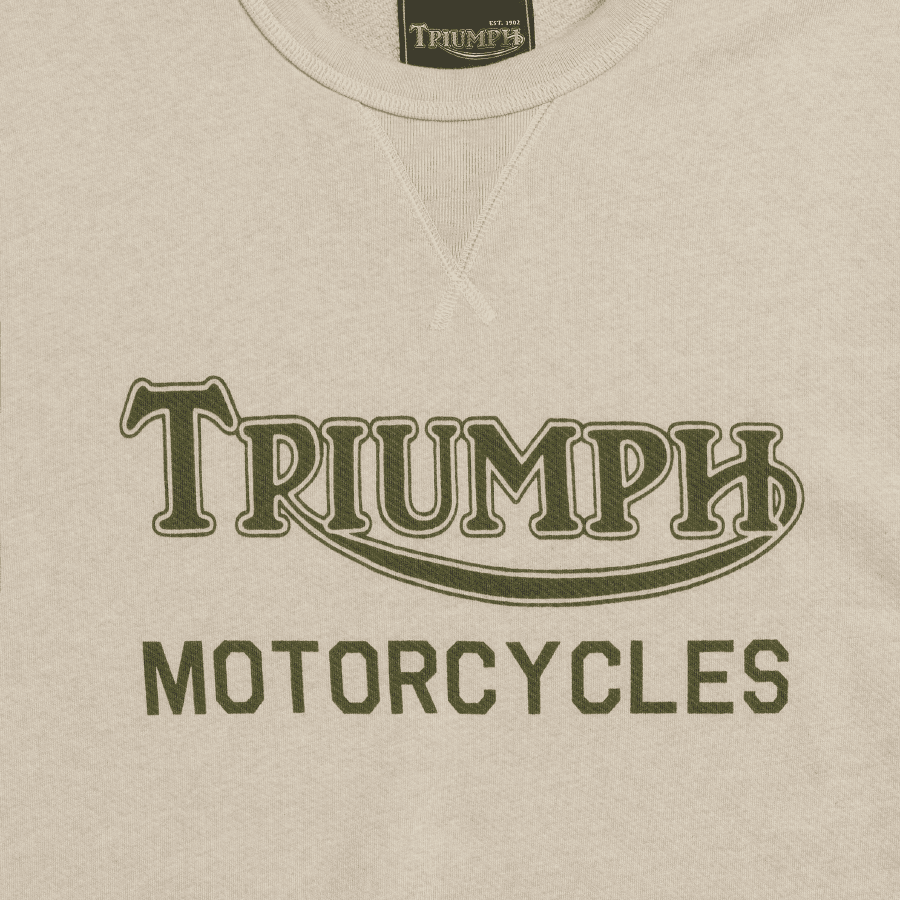 Nicks Short Sleeve Oatmeal Sweatshirt | Triumph Heritage